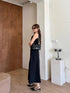 Classy Square Neck Sleeveless Tops With Skirts Sets